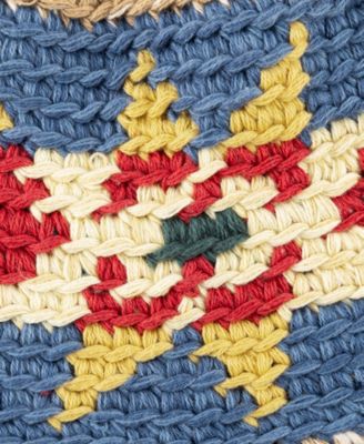 Men's Textured Fairisle Crochet Bucket Hat