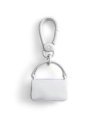 Rhodium Collectible Signature Sculpted Handbag Jewelry Charm