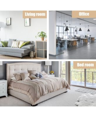 3 Tier Nightstand Bedside Table Sofa Side End Table w/Double Shelves Drawer