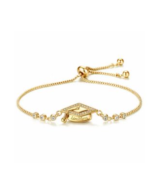 Limitless Graduation Cap Adjustable Pave Bracelet