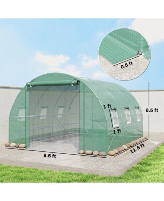 Walk-in Tunnel house with Shelves, Hoop House house