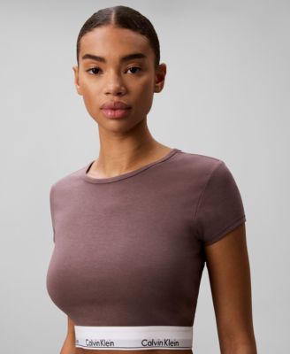 Women's Modern Short-Sleeve Cropped T-Shirt