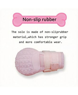 Dog Boots with Reflective Straps and Anti-Slip Soles for Large Dogs