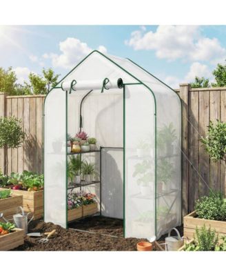 house for Outdoors, 6 Shelves house with PE Cover,