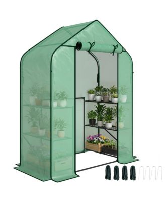 house for Outdoors, 6 Shelves house with PE Cover,