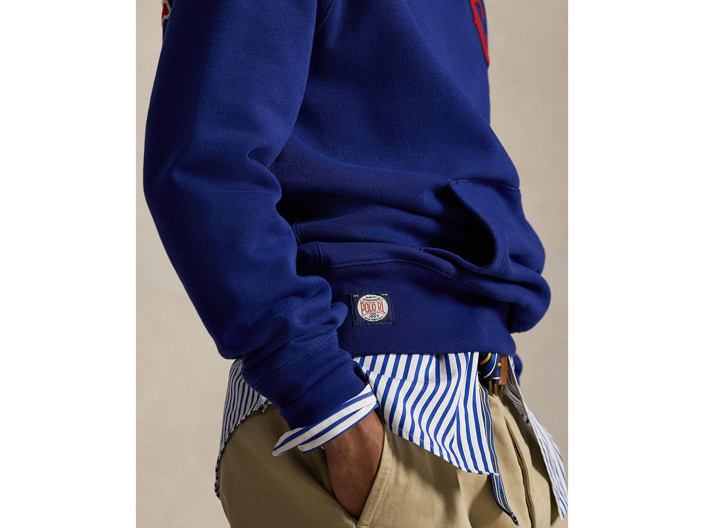 Мужское худи Polo Ralph Lauren Chicago Cubs™, цвет: Королевский синий — фото 3