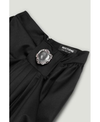 Women's Accessory Detailed Pleated Pants