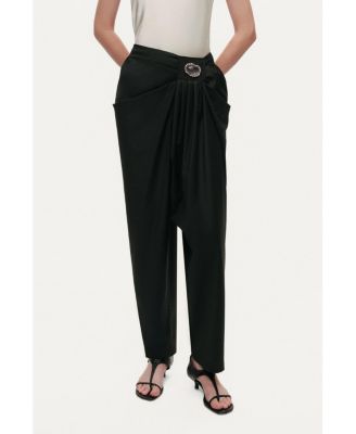 Women's Accessory Detailed Pleated Pants