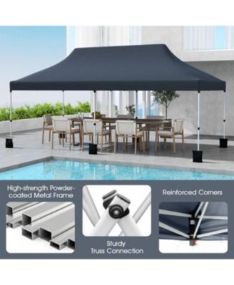 Foldable Outdoor Canopy Gazebo with Storage Bag