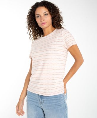 Petite Crewneck Knit T-Shirt