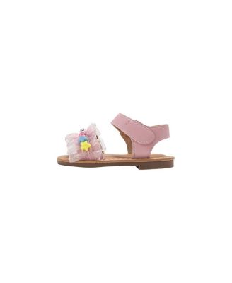 Big Girls Girl's  Fashion Sandals – Dressy Shoes with Ruffle Detail Mix Beads
