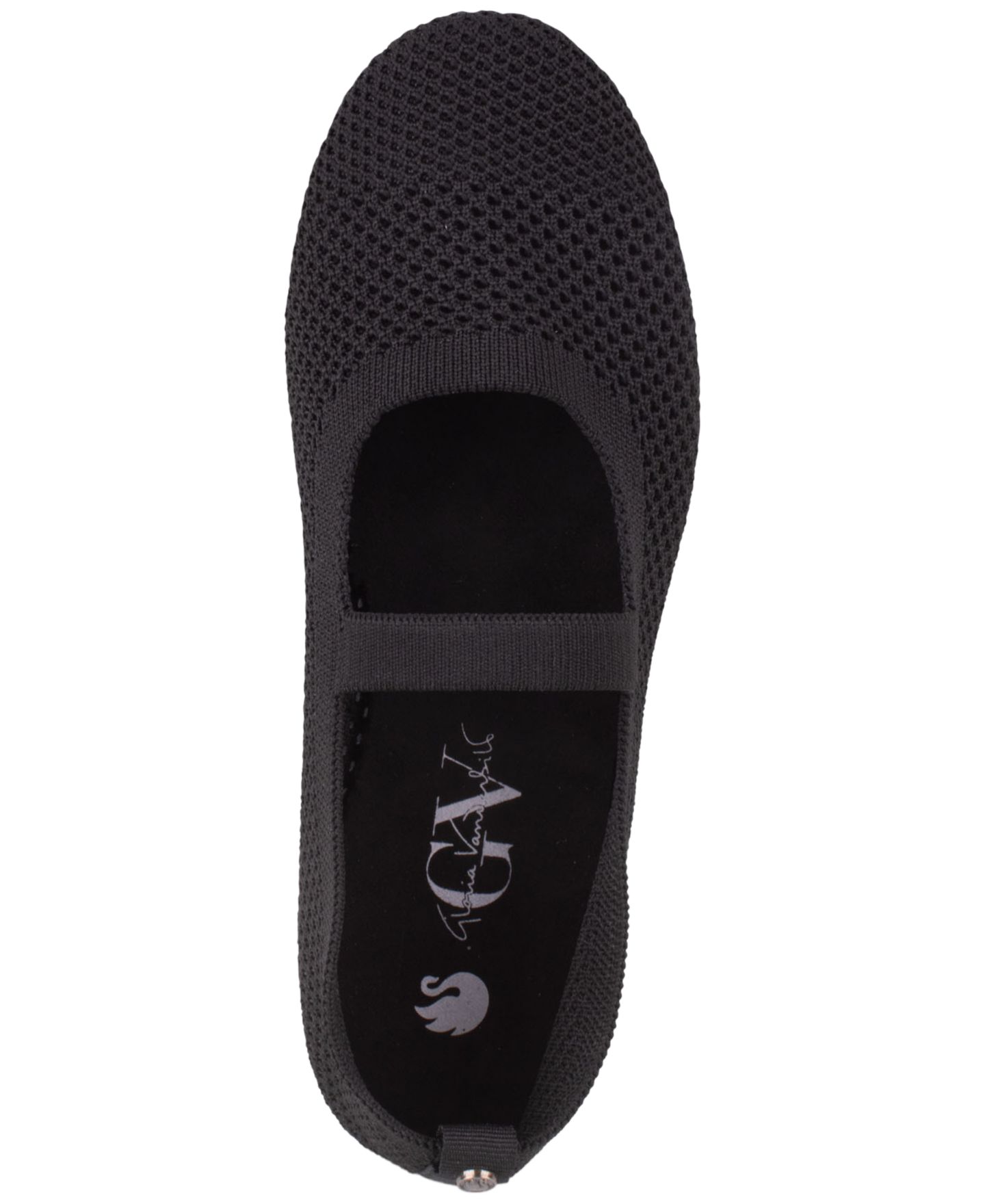 Женские балетки Gloria Vanderbilt Amelie Mary Jane Slip-On Flats, цвет: Чёрный — фото 4