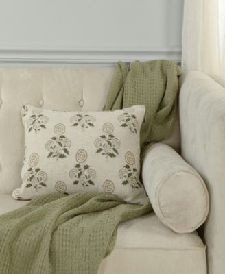 Agnes Cotton Blend Decorative Pillow, 14" x 20"