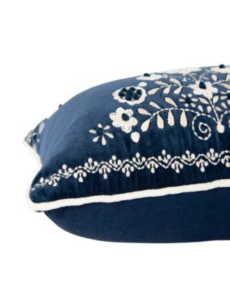 Minnie Cotton Velvet Decorative Pillow, 14" x 20"