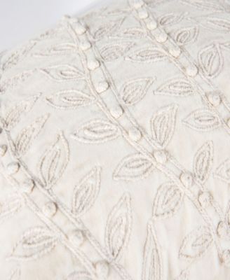 Ella Cotton Velvet Decorative Pillow, 14" x 20"