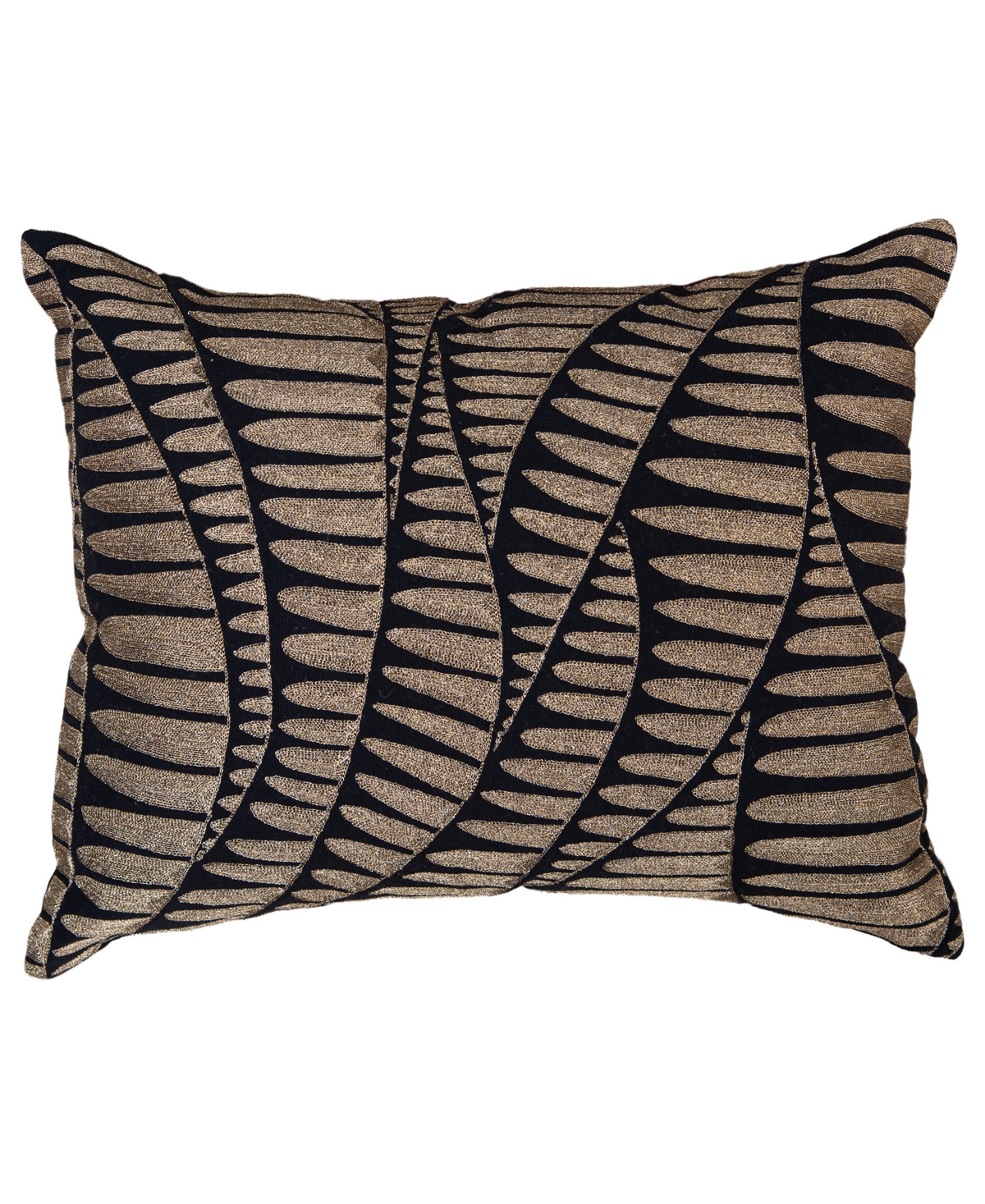 Rizzy Home Cora Cotton Decorative Pillow, 14" X 20" In Brown