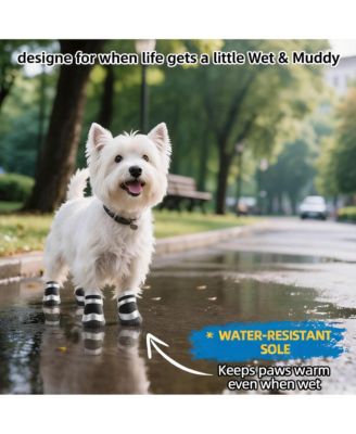 Anti-slip Dog Boots for Small Puppies - Breathable, Reflective, & Paw Protective