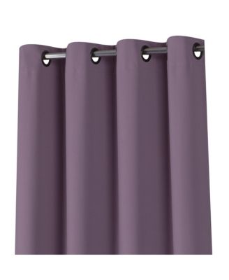 Lavender 2 Piece Grommet Top Blackout Curtain Panels For Extra Long Windows