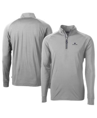 Men's Gray Notre Dame Fighting Irish Adapt Eco Knit Quarter-Zip Pullover