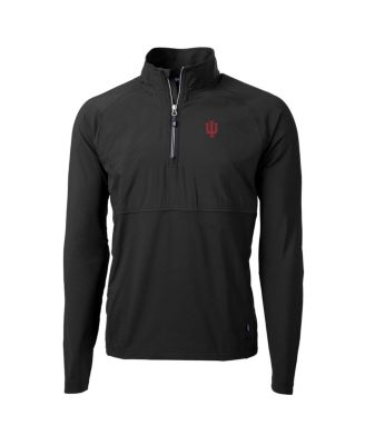 Men's Black Indiana Hoosiers Adapt Eco Knit Hybrid Quarter-Zip