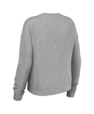 Women's Heather Gray Arizona Cardinals Knit Long Sleeve Tri-Blend T-Shirt & Pants Set