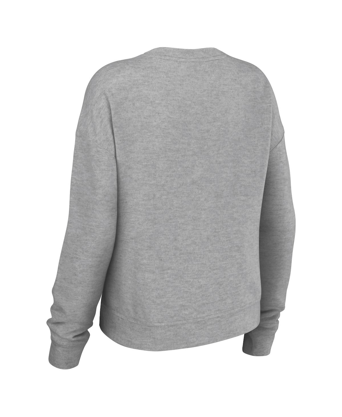 Wear By Erin Andrews Women's 2-Piece Heather Gray Arizona Cardinals Knit Long Sleeve Tri-Blend T-Shirt and Pants