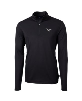Men's Black Philadelphia Eagles Virtue Eco Pique Quarter-Zip