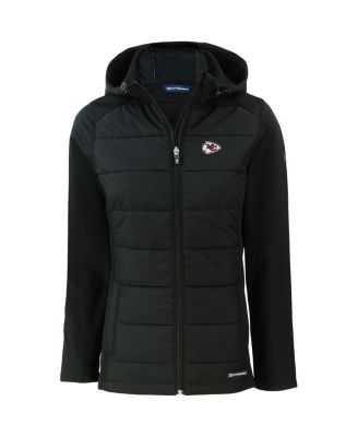 Women's Black Kansas City Chiefs Evoke PrimaLoft Hybrid Eco Softshell Full-Zip Hooded Jacket