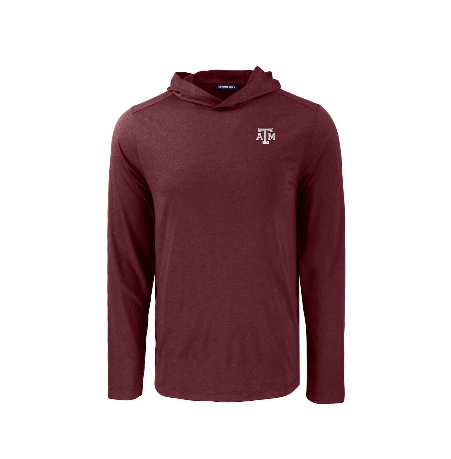 Мужское худи Cutter & Buck Maroon Texas A&M Aggies Coastline Epic Comfort Eco Long Sleeve — фото 2