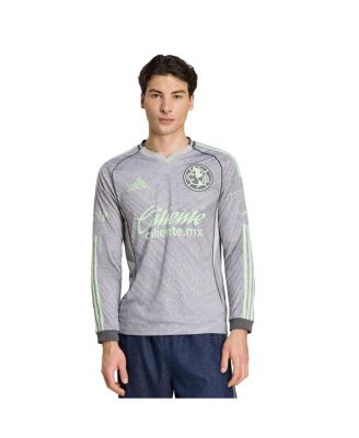 Men's Gray Club America 2025/26 Third Replica Long Sleeve Jersey