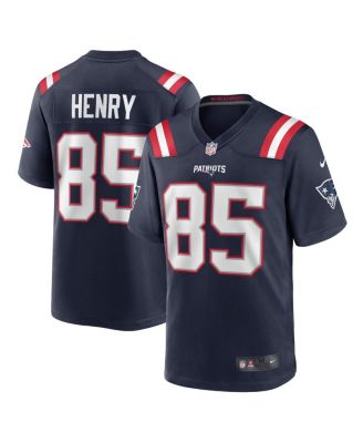 Men's Hunter Henry Navy New England Patriots Team Game Jersey