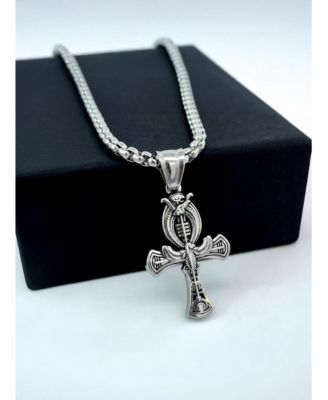 Men's Stainless Steel 22" Imperial Empire Pendant Necklace