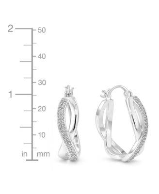 Crystal Infinity Hoop Earrings