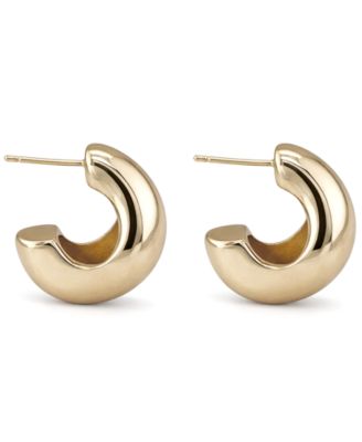 Oblong C-Hoop Earrings