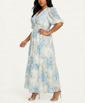 green flowy dresses Green Sleeveless Bohemian Floral Maxi Dress