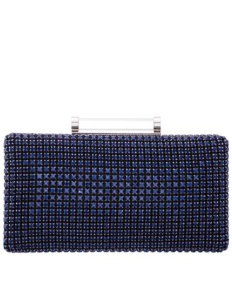 Mini Crystal Encrusted Minaudiere Lift Lock Clutch