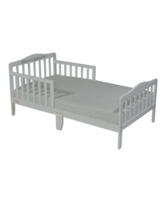 Rockport Reversible Panel Toddler Bed Solid Wood Dual Tone Finish Low Profile Design for Kids Bedroom