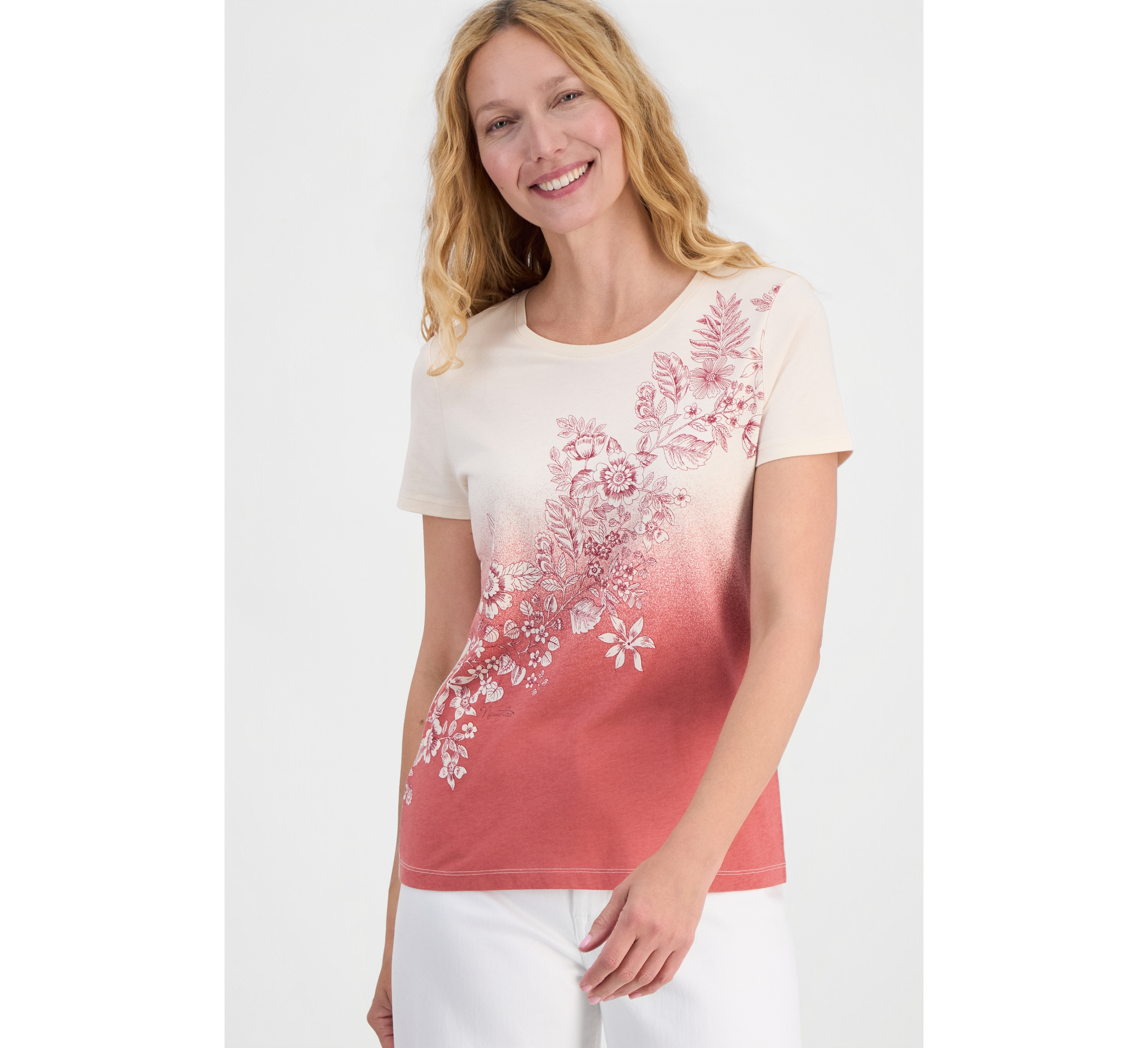 Nautica Women's Ombre Graphic Tee