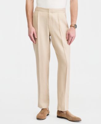 Men's Dressy Drawcord Linen Pants