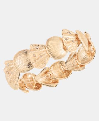 Pav&eacute; Shell Stretch Bracelet