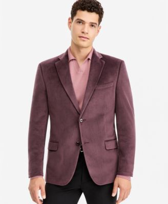 Men's Slim-Fit Velvet Sport Coat