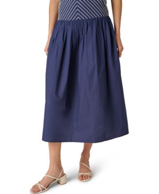 Women's Drop Waist Sweetheart Midi Dress