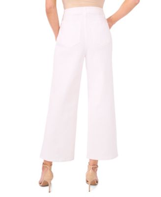 Women's Wide-Leg Pintuck Jeans