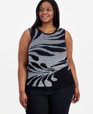 Plus Size Sweater Tank Top
