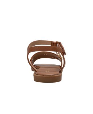 Girls Fashion Sandals – Dressy Shoes with Decorative Metal Charms