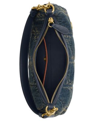 Soft Quilted Loved Denim Juliet Small Shoulder Bag