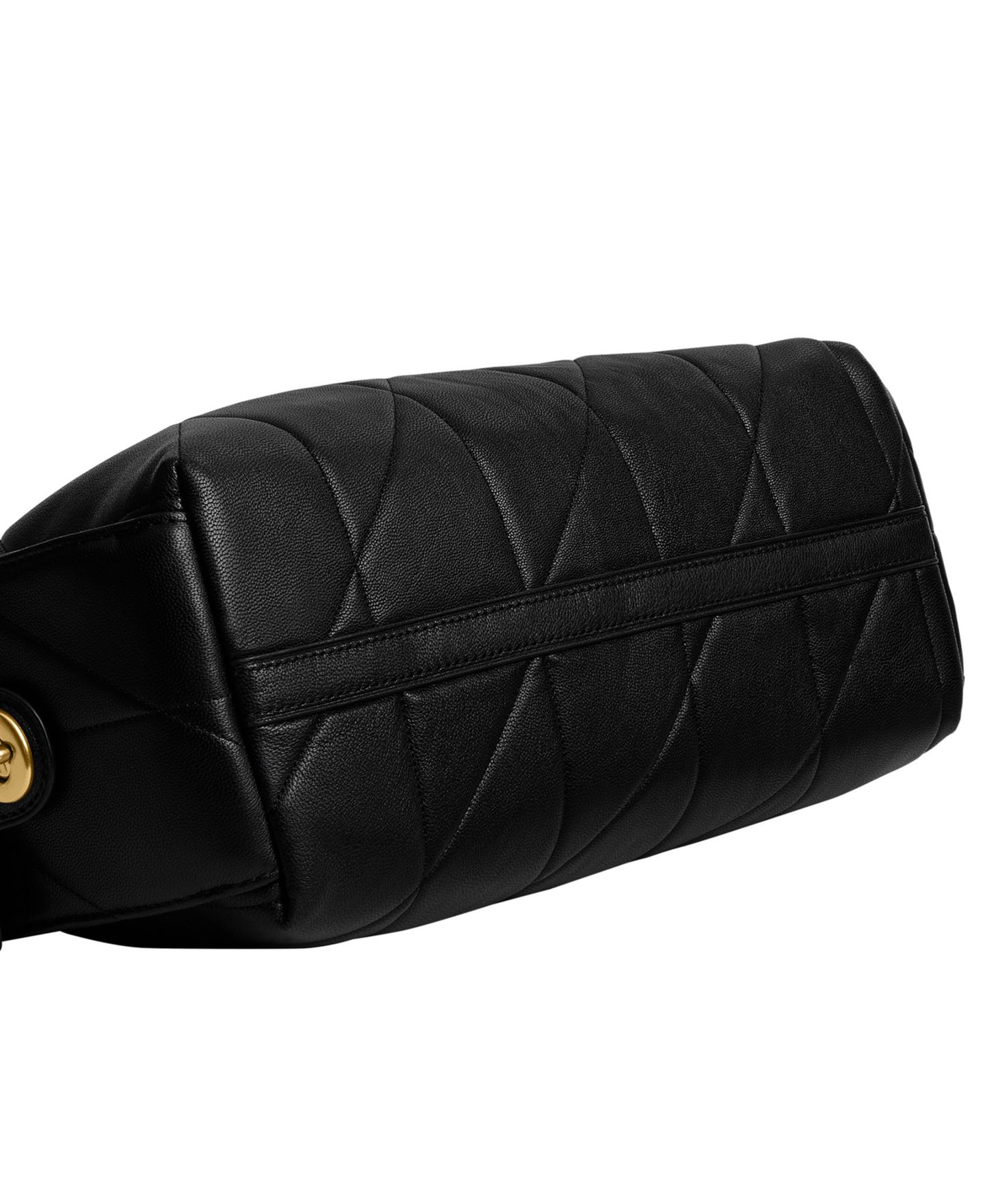 Женская сумка COACH Pocket Juliet Medium Quilted Leather Shoulder 30, цвет: Латунный / Чёрный — фото 9