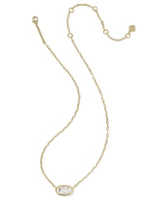 Cubic Zirconia Oval Elisa Luxe Pendant Necklace