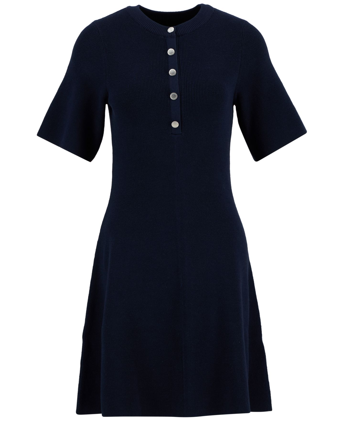 Женское платье Barbour Camille Knitted Short-Sleeve Dress, цвет: Тёмный тёмно-синий — фото 4