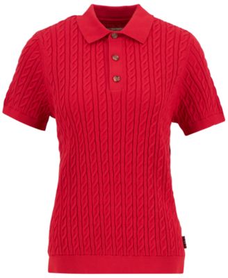 Women's Hartland Knitted Short-Sleeve Polo Jumper